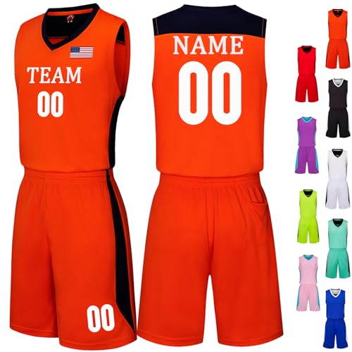 Personalized Basketball Team Jersey Sports Shirt Printed Sleeveless Jerseys Custom Team Name Number Logo for Men Women Youth