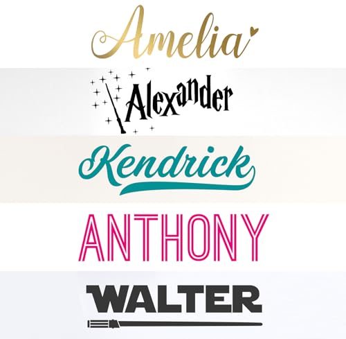 Vinilo decorativo personalizado con nombre miniatura 1