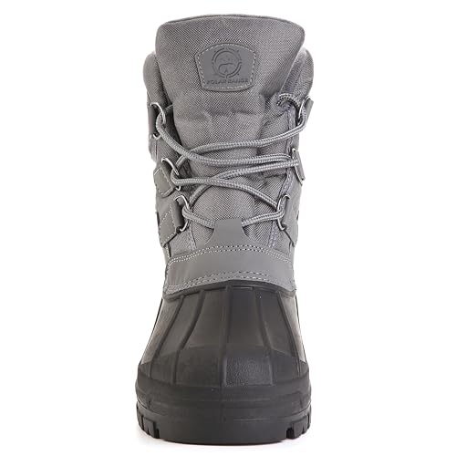 Mens Snow Boots Waterproof, Insulated Cold Weather Footwear for Winter Snow, Sizes 8-134