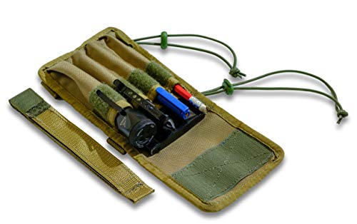 JustGoodKit Tactical Pencil Pouch, EDC Pocket Protector, EDC Organizer, Tactical Belt Pouch, Tactical Backpack Accessories, Deployment Gift, EDC Pocket Pouch secures Writing Tools in Reach