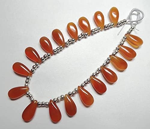 Carnelian orange chalcedony briolettes pour des bijoux d'été solaires - 3