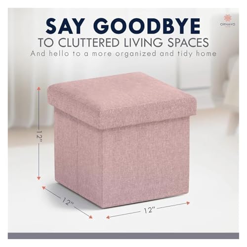 Tabouret de Repos Pliable et Pouf de Rangement Multifonctionnel - 4