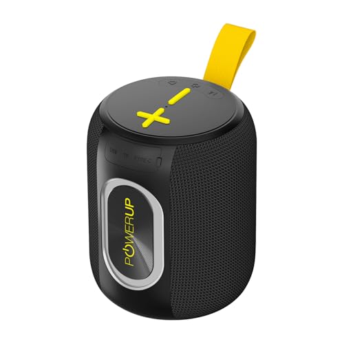 Image of GRIPP POWERUP Buddy 20W Portable Bluetooth Speaker with RGB Lights, Bluetooth 5.1, Up to 7Hrs Playback, TWS Feature, Built-in Mic, USB /TF Support, Type C Charging, Carry Strap - Blue
