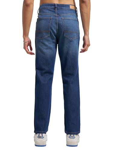 Image of Highlander Men's Straight Relaxed Fit Jeans | Stretchable | Everyday Comfort & Style| Jeans for Man|Premium Cotton Blend