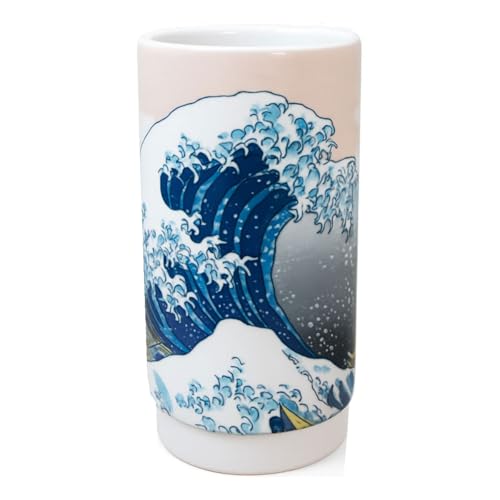 Pot à stylos Hokusai La Grande Vague pour bureau
