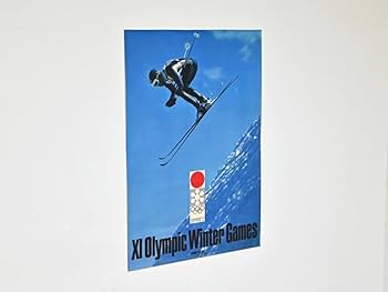 【大地】1972年札幌冬季オリンピックポスター(２枚) 大地】1972年札幌冬季オリンピックポスター(2枚) 1972年札幌
