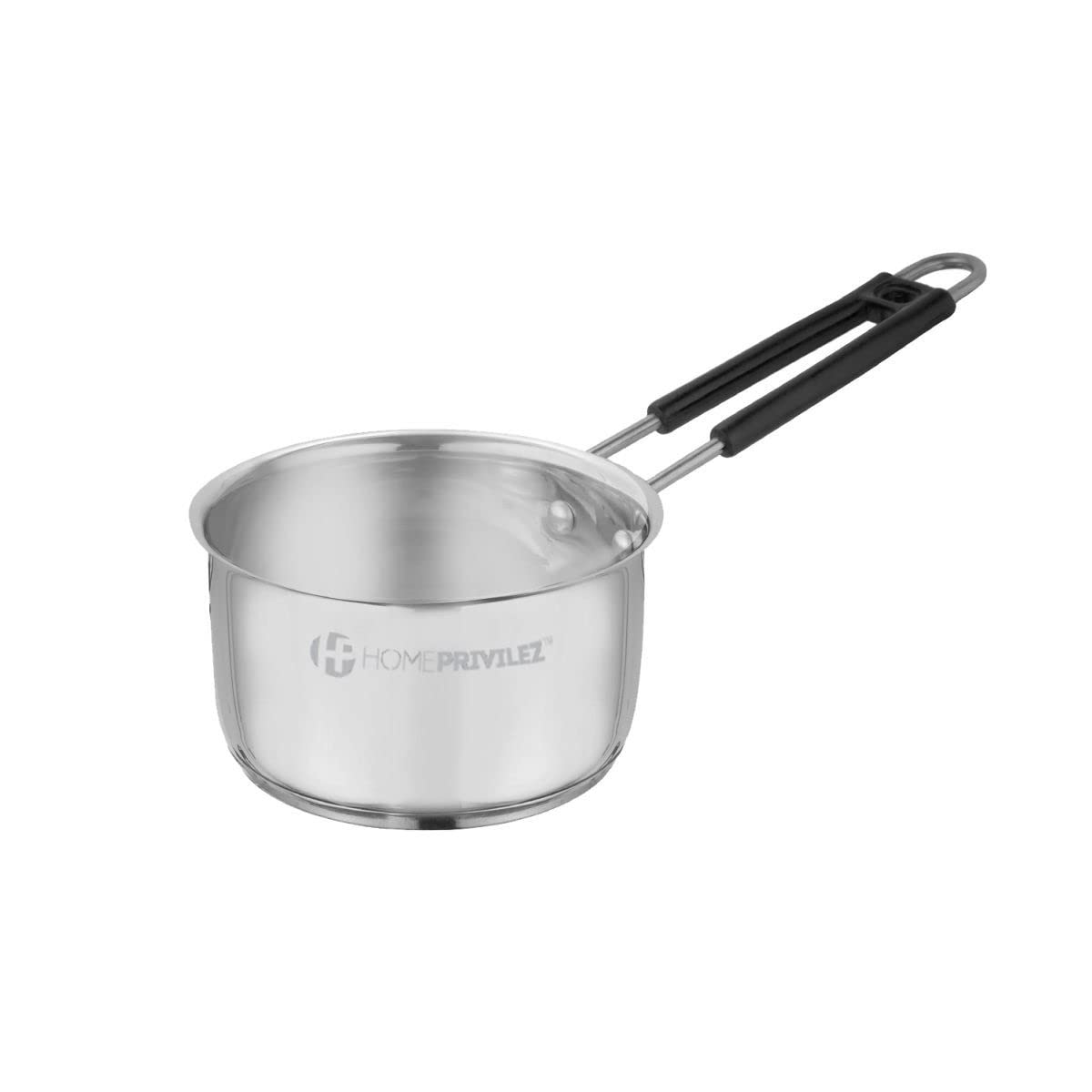 Heavy Stainless Steel Induction Saucepan |Tea Pan | Milk Pan (Size 1500ML) | and | Aster 6 Pieces PVD Gold Dinner Fork Set (Gold, 8 inches) (Dinner Fork)