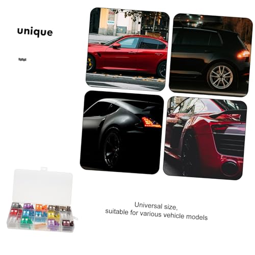 Kit de reemplazo de fusibles IMIKEYA, 150 piezas para automóvil, camión, RV y motocicleta, variedad estándar de bajo perfil, con caja organizada de almacenamiento miniatura 7
