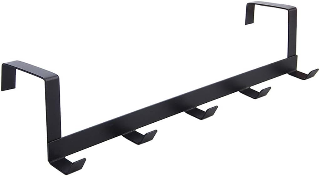 No Punching Five Consecutive Rows Of Doors Behind The Hook Wrought Iron Clothes Bag Hat Sundries Storage Rack