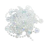 Diese Perlenkette ist ideal für Weihnachten / Valentinstag / Muttertag / Festivaldekoration, Ausstellungshallendekoration, Hochzeitsblumenkunst, Brautkostüm, Festschmuckkette, Bühnenrequisiten, DIY-Schmuckzubehör usw.