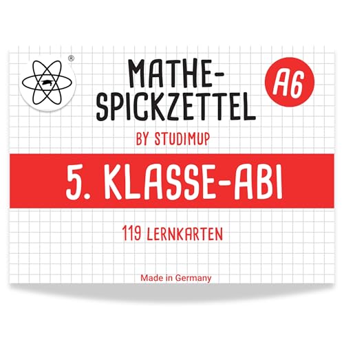 Mathe Spickzettel A6 Pro: Lernkarten für das Gymnasium: Formeln und Beispiele auf einen Blick