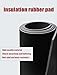 Heavy Duty Industrial Rubber Gasket Pad - Shock-Absorbing Insulation Sheet for Electrical and Equipment Protection(30x100x0.2cm)
