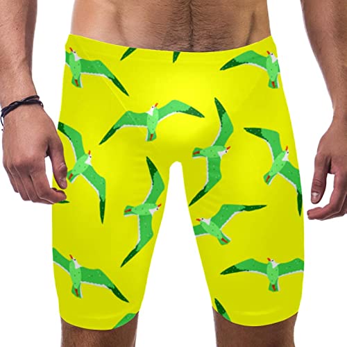 Maillot de bain d'entraînement jaune pour garçon et homme HUI JIN SHOP en piscine