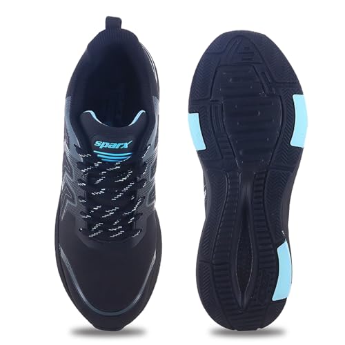 Image of SPARX Sports Running Shoes for Men - Lightweight Breathable Lace-Up Athletic Shoes with Cushioned Comfort, Shock Absorption, Durable Grip, Flexible Sole & Everyday Walking Performance