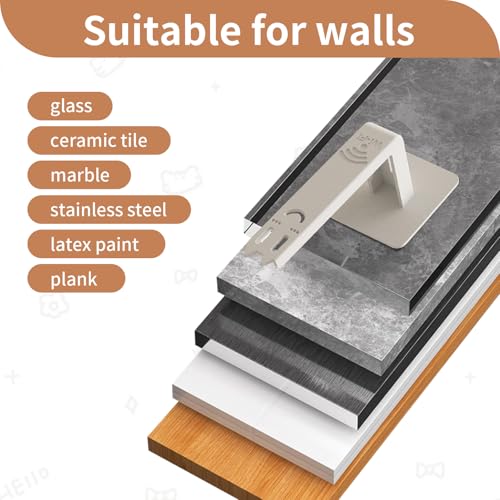 SANLIUBA Router Halterung,4 Stück Selbstklebende Router Wandhalterung,Keine Bohrungen erforderlich.Geeignet für Modems, Router,Netzwerk-Switches und Steckdosen.(Weiß)