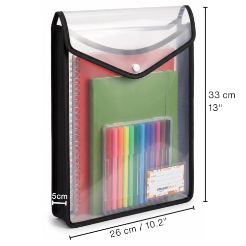 Amazon Basics Black Vertical File Folder, Pack of 5 - Image 5