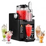 Slushie & Soft Serve Ice Cream Maker, Slushie Machine for Home,Frozen Drink Machine, No Ice Needed, Self Cleaning Slushy Machine, Perfect for Milkshake, Frozen Margaritas, Cocktail and More