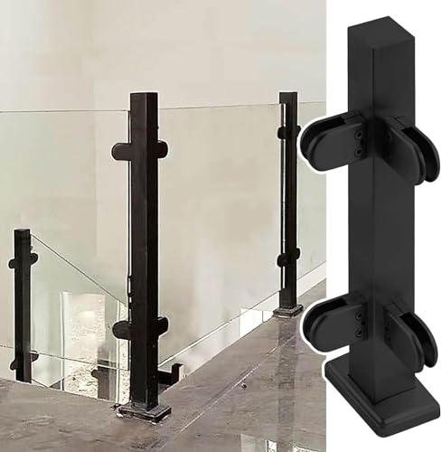 Poteau de balustrade en verre haut de gamme pour marches extérieures