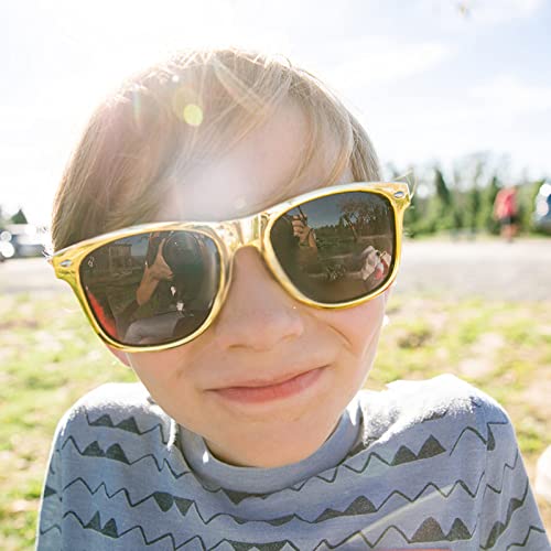 Pibupibu 8 Pack Metallic Neon Color Party Favor Supplies Unisex Sunglasses, UV400 Protection2