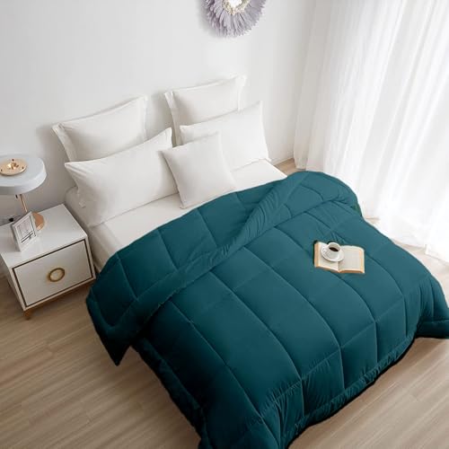 Image of Razzai All-Season Comforter 110 GSM | Super Soft & Lightweight Comforter Single Bed Comforter (60 inch X 90 inch Inches /152Cm X 228Cm) - Single Bed Comforter - Teal