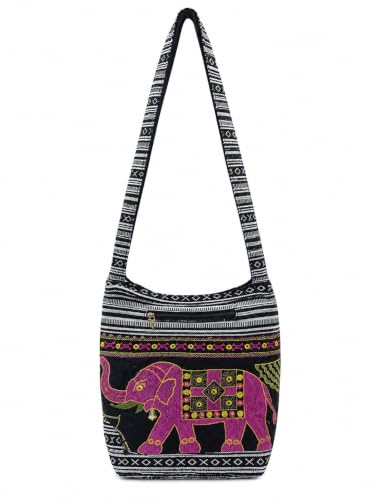 Image of SUVASANA Large Sling Shoulder Bag for Men Women Casual Comfortable Everyday Purse Travel Women's Cross-body Bags