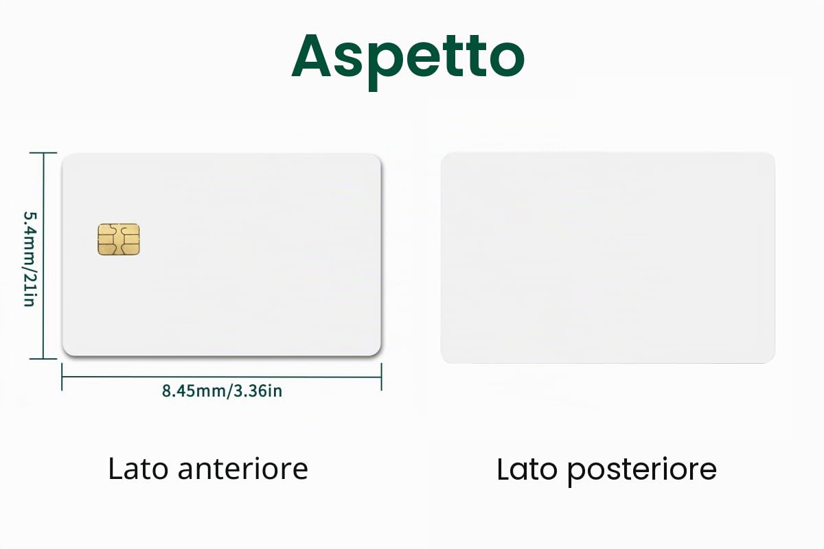 50 pz carta in PVC vuota con chip 4428 contatto smart card hotel key card ISO7816 protocollo