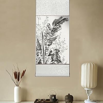 Hanging Scroll, 3Pcs Blank Painting Scrolls Calligraphy Wall Mounting Scrolls Chinese Paper Scrolls for Art Painting Calligraphy Writing