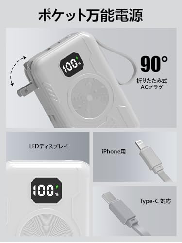 UISESOE モバイルバッテリー 大容量 40000mAh R707 の商品画像 5
