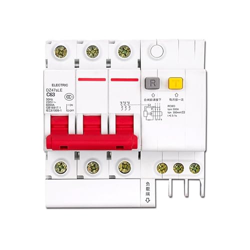 DZ47sLE 3P C 63A disjoncteur avec coupure automatique et haute sensibilité aux fuites