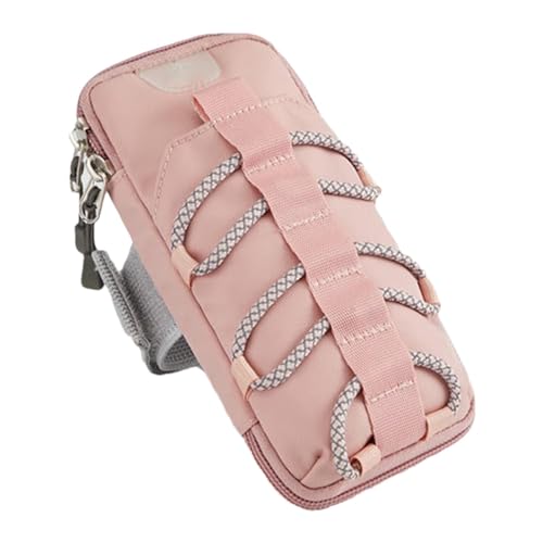 Brazalete reflectante para teléfono celular, con bolsillos multifuncionales, impermeables, para gimnasio, deportes, fitness, correr por la noche