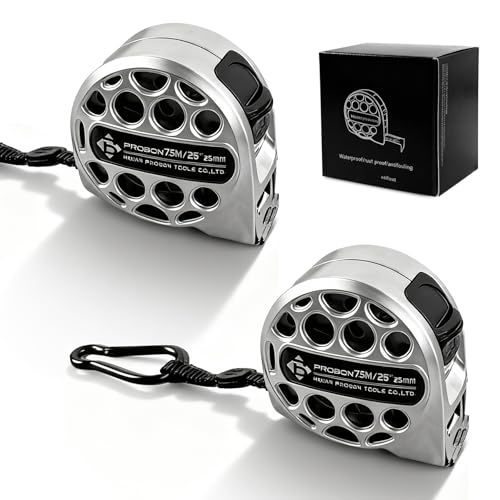 JIAOHENANZE 2pcs 25'FT Tape Measure,Stainless Steel Retractable Measuring Tape,Christmas Gifts for Dad Tape Measure,Waterproof & Rustproof Designe, Suitable for Decoration Workers, Carpentry, etc.