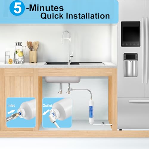 Filtro de agua en línea para máquina de hielo y refrigerador miniatura 5