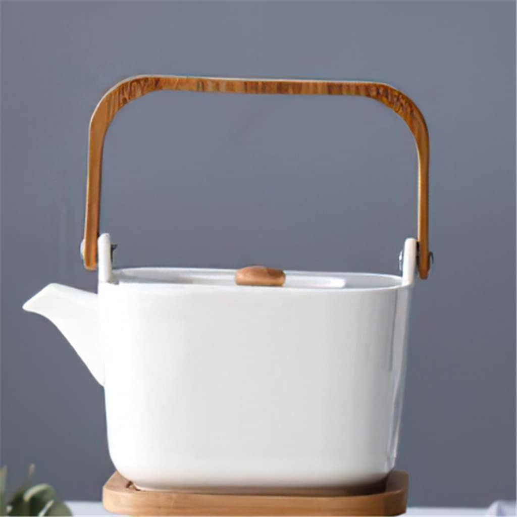 White Square Ceramic Coffee Set Tea Pot Teapot Cup European