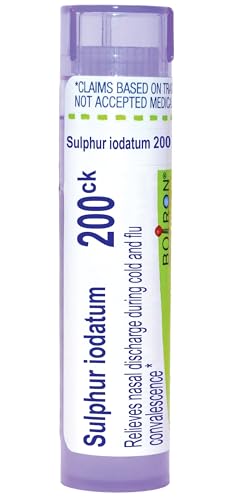 Boiron Sulphur Iodatum 200Ck Homeopathic Medicine for Runny Nose - 80 Pellets - image 1