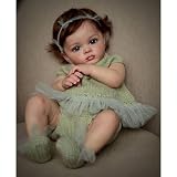 ZIYIUI Reborn Baby Dolls Girl Realistyczne ręcznie wykonane miękkie silikonowe winylowe zabawki dla noworodka wyglądają prawdziwie 55 cm magnetyczne usta lalki dla niemowląt prezent