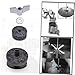 SHOWERORO 18-in-1 Drum Cymbal Accessory Set Felt Washers Sleeves Wing Nuts Hi-hat Felts (grey)