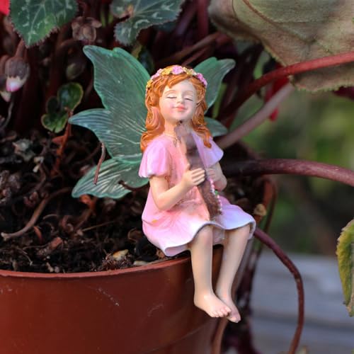 Miniature en résine de fée extérieure au design artistique et durable - 7