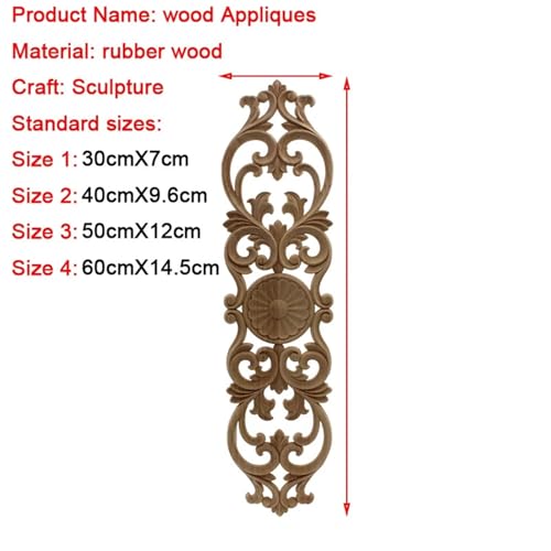 Applique d'angle fleur ondulée chêne brut à peindre 35cm
