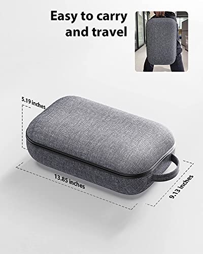 Amavasion Harte Tragetasche Kompatibel mit Meta Quest Pro/Oculus Quest 2 Zubehör VR Headset mit Elite Strap, Touch Controller und anderem Zubehör, Ultra Sleek Design für Reisen und Aufbewahrung - Image 5