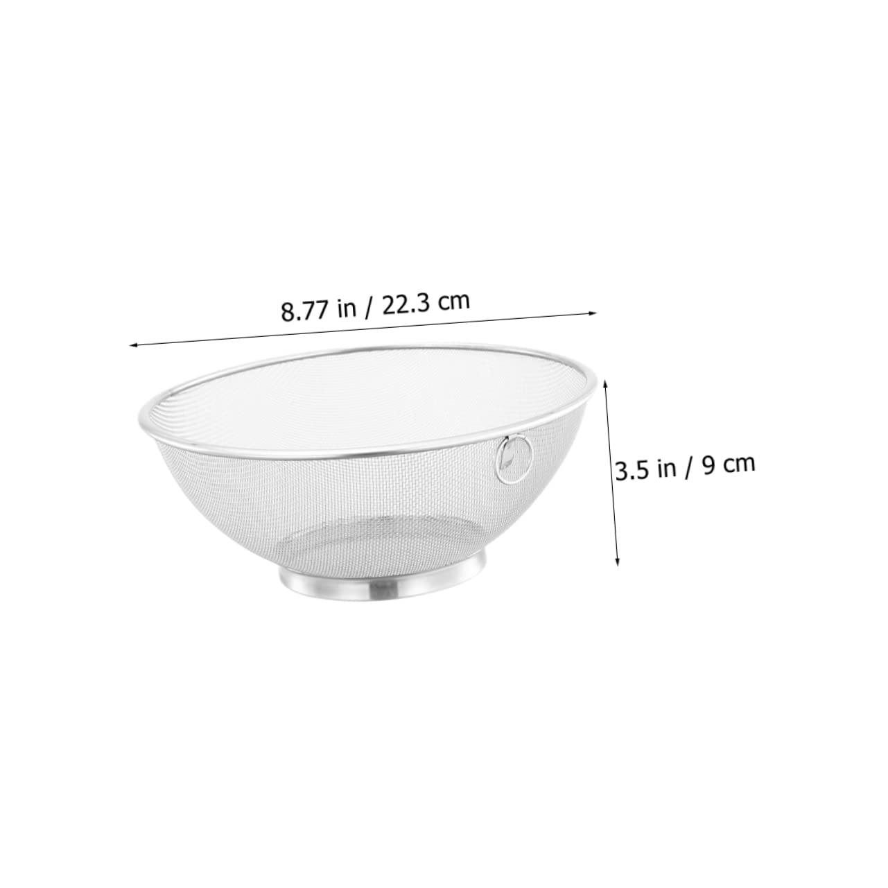 Ciieeo 3pezzi Bacinella Scolapasta Acciaio Inossidabile Per Lavare Verdure e Riso Pratica e Resistente Utensile Da Cucina Essenziale Per Casa e Ristorazione