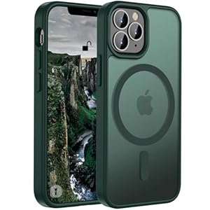 ORDA Magnetic Case for iPhone 11 Pro Case Compatible with MagSafe for iphone 11 Pro phone case Translucent Matte Back Slim Shockproof Phone Cover phone case for iphone 11 Pro 5.8-Inch Dark Green