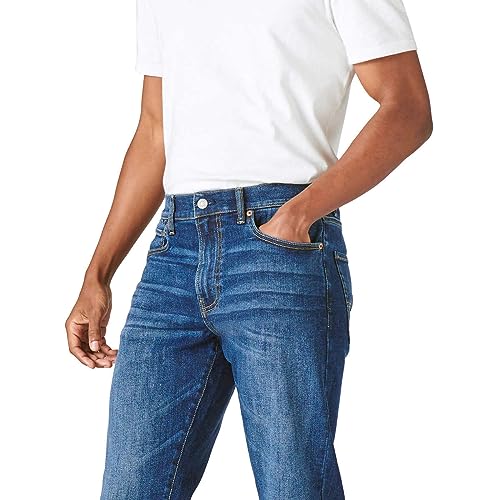 Lucky Brand 410 Athletic Straight Fit Jean Stretch Denim (US, Waist Inseam, 32, 32, Regular, Regular, Blue)4