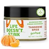 Natural Organic Deodorant Cream with Tangerine Spice Scent, Shea Butter and Coconut Oil, Aluminum Free Deodorant by Stinkbug Naturals, 1.7 Ounce