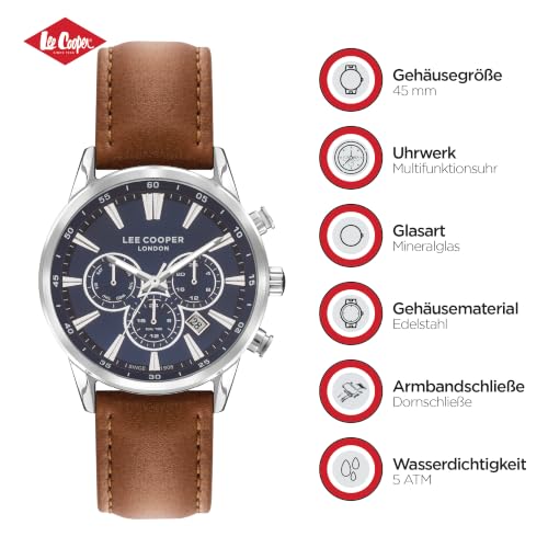 Image of Lee Cooper Analog Blue Dial Men's Watch-LC07506.394