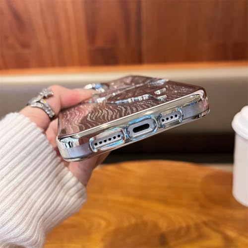 Coque iPhone 11 Pro Max violette cadeau idéal de luxe avec motif feuille - 7