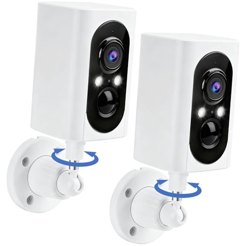 Security Cameras Wireless Outdoor 355° Pan Rotating 2K Color Night