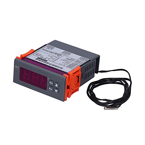 Controlador de Temperatura, Salida de Estado Sólido PID 0.1 Dispositivo de Enfriamiento de Calefacción de Precisión Control de Temperatura PID Controlador de Temperatura PID con -55-120 ℃ Rango de