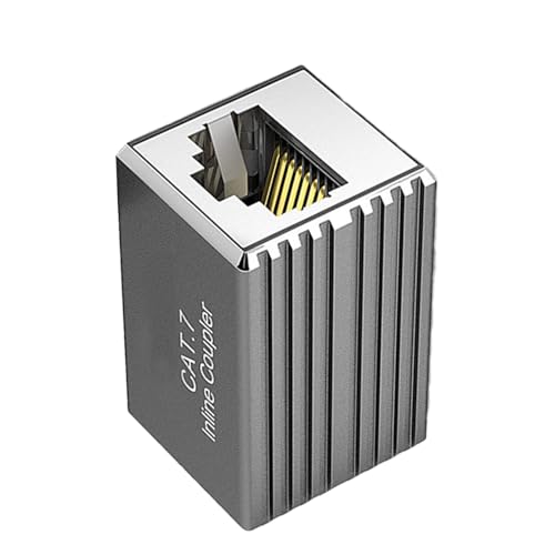 Acoplador de red blindado RJ45 de alta velocidad de 10 Gbps, extensor Ethernet para routers, PC y sistemas empresariales, acoplador Ethernet