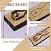 GLOBLELAND Strap Leather Cutting Die Keychain Wood Dies for Leather Cutter Metal Cutting Template Die Cutter with Smooth Wooden Base for DIY Crafts