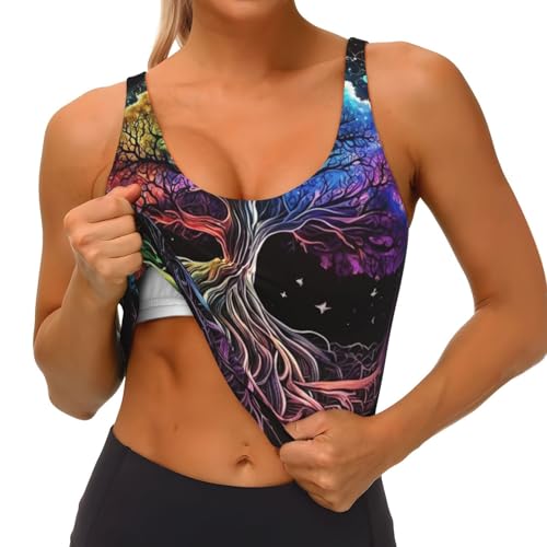 Women Girls Comfort Fit Sports Bras U-Shaped Back Athletic Tops Tops Shirts4